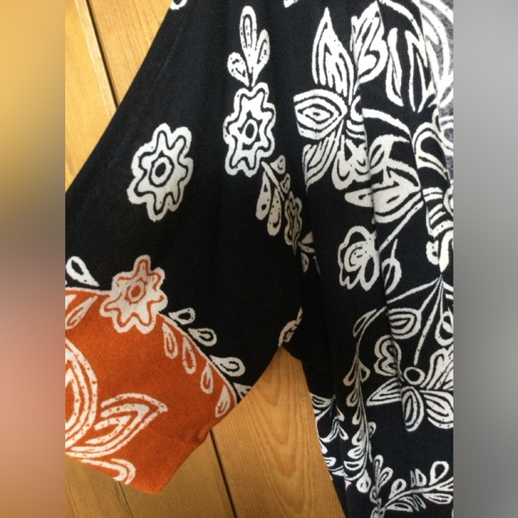 Chico’s Floral Midi Lightweight Open Cardigan - Picture 5 of 6